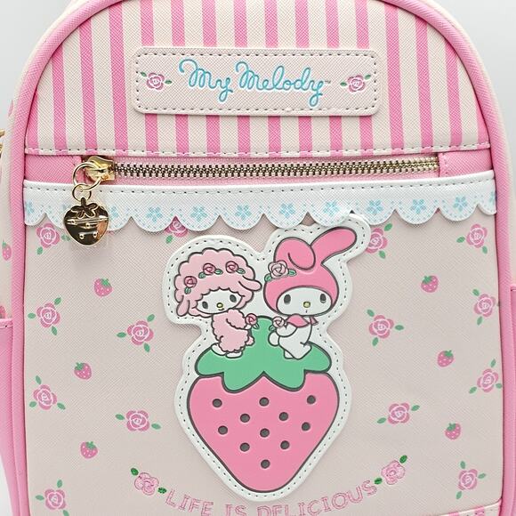 Sanrio My Melody and My Sweet Piano Strawberry Pink Mini Backpack Bag New main image 8